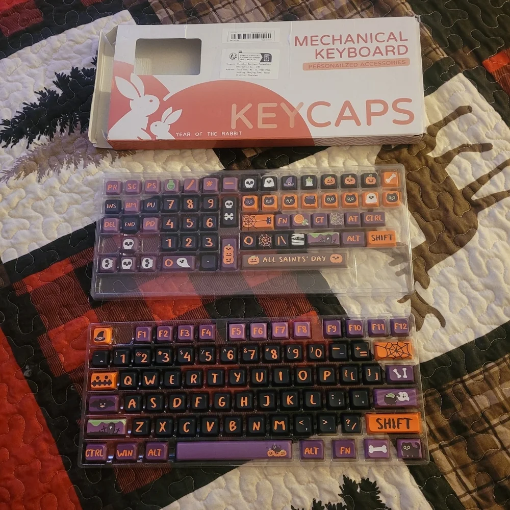 Halloween Themed Mechanical Keyboard Keycaps